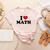 I Love Math Teacher Women's Heather T-Shirt Heather Peach I Love Math Teacher Women's Heather T-Shirt Heather Peach