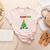 Oh Geometree Christmas Tree Geometry Math Teacher Women's Heather T-Shirt Heather Peach