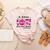 Pre-k Teacher In October We Wear Pink Breast Cancer Women's Heather T-Shirt Heather Peach