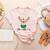 Preschool Crew Xmas Reindeer Teacher Student Christmas Women's Heather T-Shirt Heather Peach