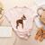 Red Boston Terrier Dog Women's Heather T-Shirt Heather Peach