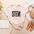 Stem Teacher Science Technology Engineering Math Teachers Women's Heather T-Shirt Heather Peach Stem Teacher Science Technology Engineering Math Teachers Women's Heather T-Shirt Heather Peach