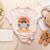 I Teach In My Pajamas Teacher Sunset Bear Retro Women's Heather T-Shirt Heather Peach