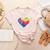 Teaching Is a Work Of Heart Tie Dye Hippie For Teacher For Men Women Girls Kids Women's Heather T-Shirt Heather Peach