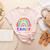 Tiny Human Tamer Watercolor Rainbow Daycare Teacher Women's Heather T-Shirt Heather Peach Tiny Human Tamer Watercolor Rainbow Daycare Teacher Women's Heather T-Shirt Heather Peach