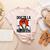 Vintage Japanese Dogzilla Boston Terrier Women's Heather T-Shirt Heather Peach