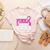 I Wear Pink For My Teacher Breast Cancer Awareness Women's Heather T-Shirt Heather Peach I Wear Pink For My Teacher Breast Cancer Awareness Women's Heather T-Shirt Heather Peach