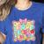 100 Days Of School Preppy 100th Day Of School Teacher Kids Women's Heather T-Shirt Heather True Royal
