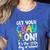 100th Day Of School Get Your Cray On Teacher Women's Heather T-Shirt Heather True Royal