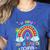 100th Day Of School Rainbow Happy 100 Days Smarter Teacher Women's Heather T-Shirt Heather True Royal 100th Day Of School Rainbow Happy 100 Days Smarter Teacher Women's Heather T-Shirt Heather True Royal