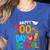 100th Day Of School Teachers Kids Happy 100 Days Women's Heather T-Shirt Heather True Royal