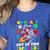 2nd Grade Is Out Of This World Space Rocket Planets Teacher Women's Heather T-Shirt Heather True Royal 2nd Grade Is Out Of This World Space Rocket Planets Teacher Women's Heather T-Shirt Heather True Royal