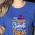 My 4th Grade Students Are a Treat Teacher Halloween Witch For Men Women Kids Women's Heather T-Shirt Heather True Royal