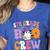 5th Grade Boo Crew Spooky Fifth Grade Halloween Teacher Women's Heather T-Shirt Heather True Royal