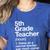 5th Grade Teacher Definition Back To School First Day Women's Heather T-Shirt Heather True Royal