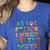 ABC Cute Monster Alphabet Halloween Teacher Costume Kids Women's Heather T-Shirt Heather True Royal ABC Cute Monster Alphabet Halloween Teacher Costume Kids Women's Heather T-Shirt Heather True Royal