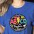 ABCD The Teacher Tour Back To School First Day Of School Women's Heather T-Shirt Heather True Royal ABCD The Teacher Tour Back To School First Day Of School Women's Heather T-Shirt Heather True Royal