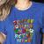 ABCs Learning Kindergarten Teacher Christmas Lights Alphabet For Men Women Kids Women's Heather T-Shirt Heather True Royal ABCs Learning Kindergarten Teacher Christmas Lights Alphabet For Men Women Kids Women's Heather T-Shirt Heather True Royal