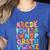 Alphabet A-Z ABC Kids Back To School Pre K Teachers Women's Heather T-Shirt Heather True Royal