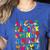 Alphabet Animals ABCs Zoo Kids Boys Girls Teacher Women's Heather T-Shirt Heather True Royal Alphabet Animals ABCs Zoo Kids Boys Girls Teacher Women's Heather T-Shirt Heather True Royal