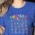 Alphabet Positive Affirmations Back To School Teacher Women's Heather T-Shirt Heather True Royal Alphabet Positive Affirmations Back To School Teacher Women's Heather T-Shirt Heather True Royal