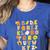 Alphabet Turkey Thanksgiving Costume Preschool Teacher Men Women Women's Heather T-Shirt Heather True Royal