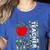 American Flag Camouflage Teacher Patriotic 4th Of July Women's Heather T-Shirt Heather True Royal