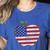 American Flag Teachers Students Apple 4th Of July Vintage Women's Heather T-Shirt Heather True Royal American Flag Teachers Students Apple 4th Of July Vintage Women's Heather T-Shirt Heather True Royal