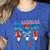 All American Teacher Pencil Coquette Bow USA Flag Teachers Women's Heather T-Shirt Heather True Royal All American Teacher Pencil Coquette Bow USA Flag Teachers Women's Heather T-Shirt Heather True Royal