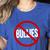 Anti Bullying No Bullies School Teacher Student Kindness Women's Heather T-Shirt Heather True Royal