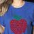 Apple Dot Pattern Art Teacher Appreciation Men Women Humor Women's Heather T-Shirt Heather True Royal Apple Dot Pattern Art Teacher Appreciation Men Women Humor Women's Heather T-Shirt Heather True Royal