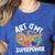 Art Is My Superpower Art Teacher Artist Painter Painting Women's Heather T-Shirt Heather True Royal