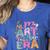 In My Art Teacher Era Teaching Future Artist Back To School Women's Heather T-Shirt Heather True Royal