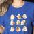 Art Teacher Ghost Halloween Artists Painter Teacher Spooky Women's Heather T-Shirt Heather True Royal Art Teacher Ghost Halloween Artists Painter Teacher Spooky Women's Heather T-Shirt Heather True Royal