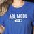 ASL Mode Sign Language Deaf ASL Teacher Women's Heather T-Shirt Heather True Royal ASL Mode Sign Language Deaf ASL Teacher Women's Heather T-Shirt Heather True Royal