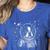 Astronaut Boston Terrier Space Galaxy Dog Lovers Women's Heather T-Shirt Heather True Royal