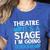 Theater Teacher Drama Teacher Theater Nerd Actor Men Women Kids Women's Heather T-Shirt Heather True Royal