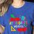 Attendance Matters Teacher Apple For Back To School Women's Heather T-Shirt Heather True Royal Attendance Matters Teacher Apple For Back To School Women's Heather T-Shirt Heather True Royal