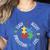 Autism Awareness Teacher Shirt Teach Accept Understand Love Women's Heather T-Shirt Heather True Royal