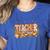 Autumn Pumpkin Thanksgiving Coffee Floral Teacher Fall Women's Heather T-Shirt Heather True Royal Autumn Pumpkin Thanksgiving Coffee Floral Teacher Fall Women's Heather T-Shirt Heather True Royal