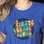 Back To School Groovy Teacher 1st First Grade Crew Squad Women's Heather T-Shirt Heather True Royal Back To School Groovy Teacher 1st First Grade Crew Squad Women's Heather T-Shirt Heather True Royal