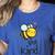 Bee Kind Bumble Bee Anti Bullying Teacher Kindness Matters Women's Heather T-Shirt Heather True Royal Bee Kind Bumble Bee Anti Bullying Teacher Kindness Matters Women's Heather T-Shirt Heather True Royal