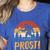 Bigfoot Sasquatch Prost Retro Bavarian Oktoberfest Men Women Women's Heather T-Shirt Heather True Royal