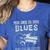 Blues Music Band Lover Vintage Guitar Teacher Blues Women's Heather T-Shirt Heather True Royal