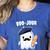 Boo Jour Ghost French Teacher Vintage Teacherlife Groovy Women's Heather T-Shirt Heather True Royal