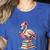 Book Lover Cute Flamingo Reading Teacher Librarian Women Women's Heather T-Shirt Heather True Royal