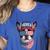 Boston Terrier 4th Of July US Merica Bostie Dog Patriotic For Men Women Kids Women's Heather T-Shirt Heather True Royal