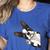 Boston Terrier Bostie Dog Kids Boys Girls Women's Heather T-Shirt Heather True Royal