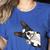 Boston Terrier Bostie Dog Kids Men Women's Heather T-Shirt Heather True Royal
