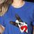 Boston Terrier Bostie Dog Kids Women Girls Women's Heather T-Shirt Heather True Royal